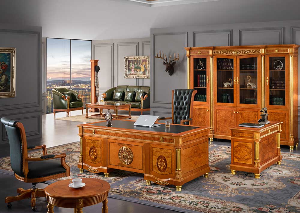 Classical 0812 Wood royal executive office furniture desk set