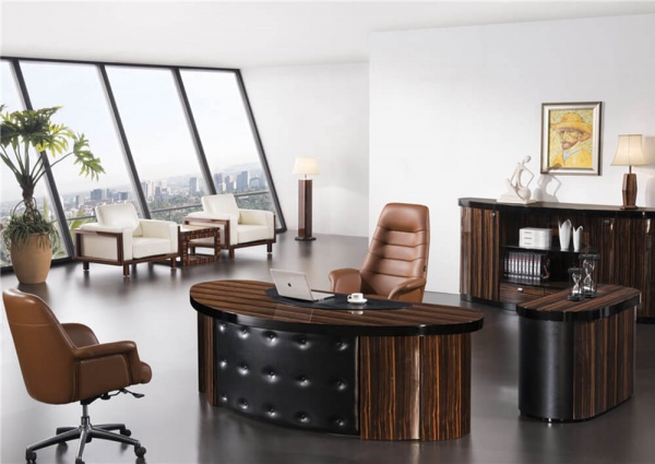 0990 Luxury T Shape Executive Office Desk